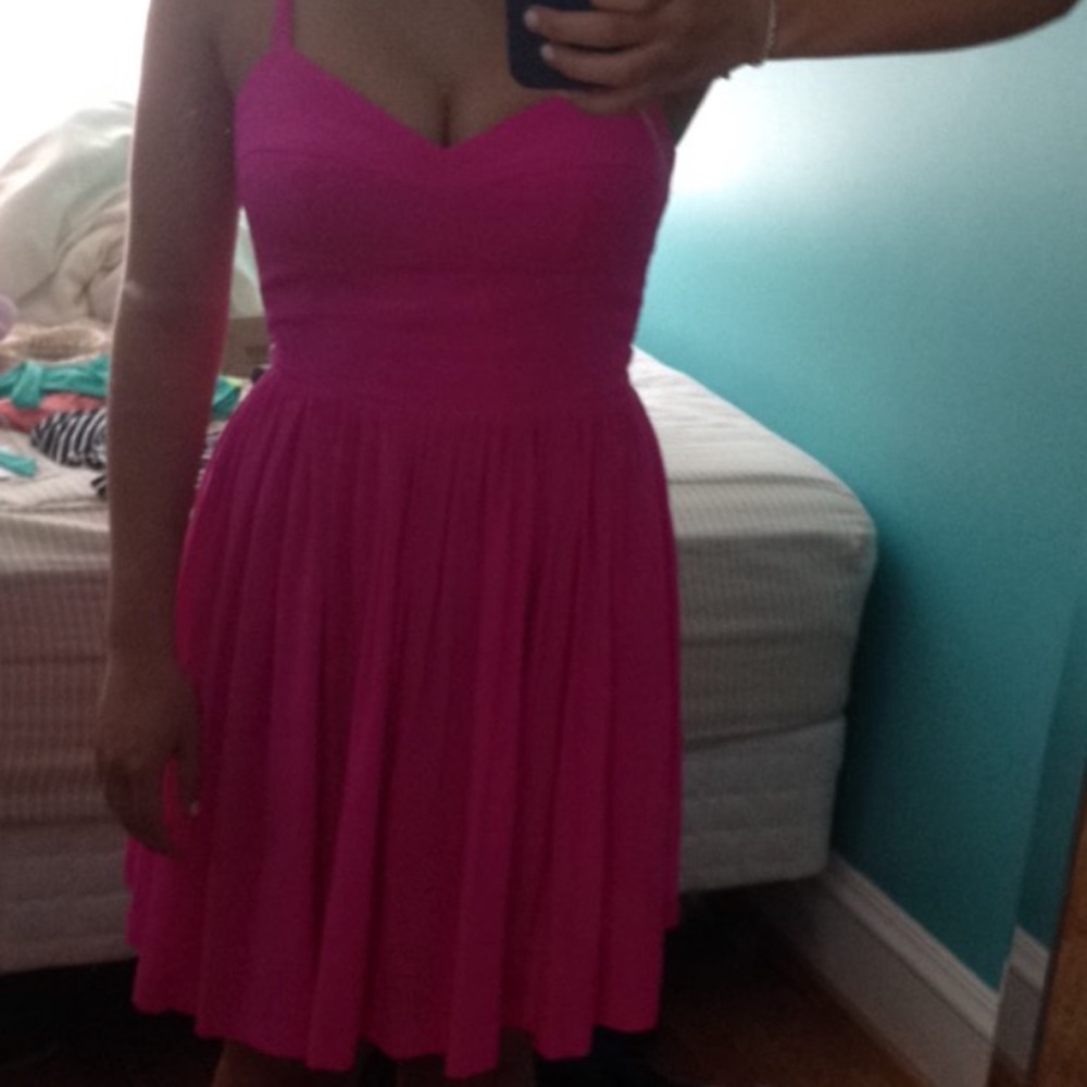 Amanda Uprichard Hot Pink Dress
